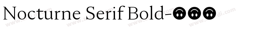 Nocturne Serif Bold字体转换